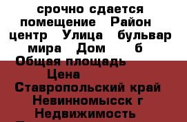 срочно сдается помещение › Район ­ центр › Улица ­ бульвар мира › Дом ­ 28 б › Общая площадь ­ 251 › Цена ­ 46 420 - Ставропольский край, Невинномысск г. Недвижимость » Помещения аренда   . Ставропольский край